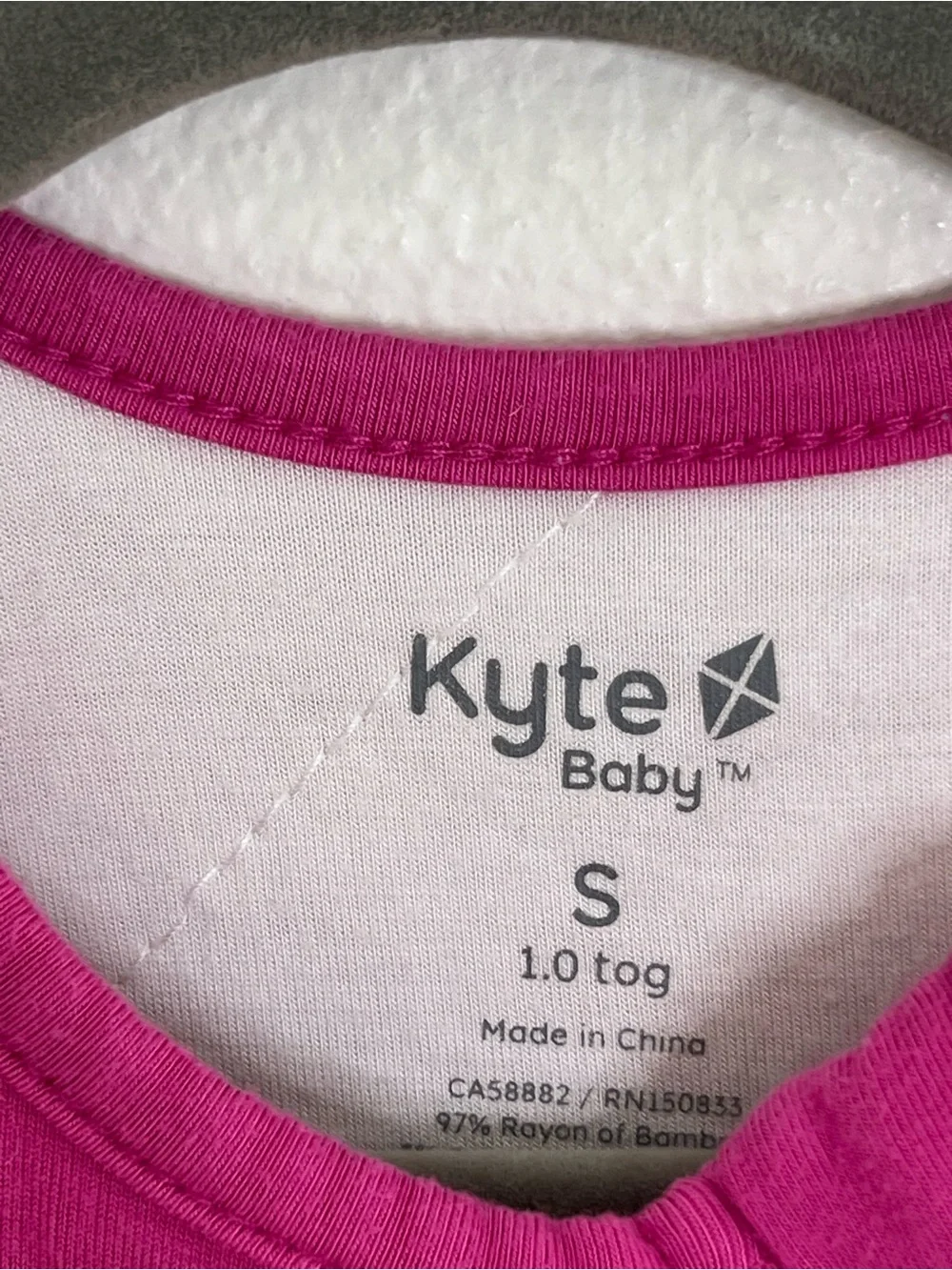 Kyte BABY Pink Sleep Sack size Small 1.00 Tog